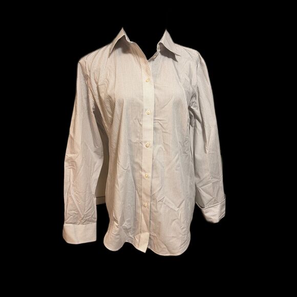 Devon & Jones Ladies' Crown Woven Collection Gingham Check XL (Silver) D640W - Picture 2 of 11